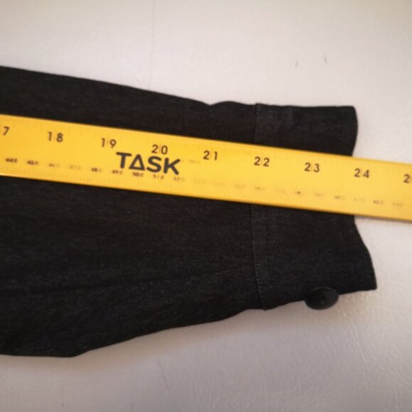 TanJay Ladies Button Front  Size Large Loose Fit Black Jean Shirt/Jacket - Picture 11 of 12